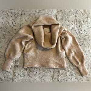 Michelle mason Cozy Tan Sweater